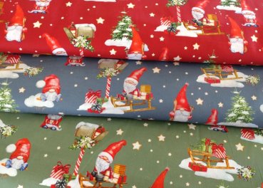 christmas elves christmas fabric cotton woven